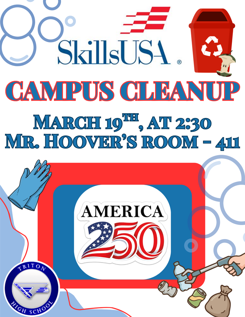 SkillsUSA Spring Campus Cleanup March 19th Room 411 at 2:30PM