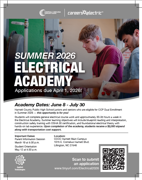 Summer 2026 Electrical Academy June 8-July 30