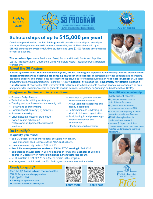 Attending Fayetteville State next year?