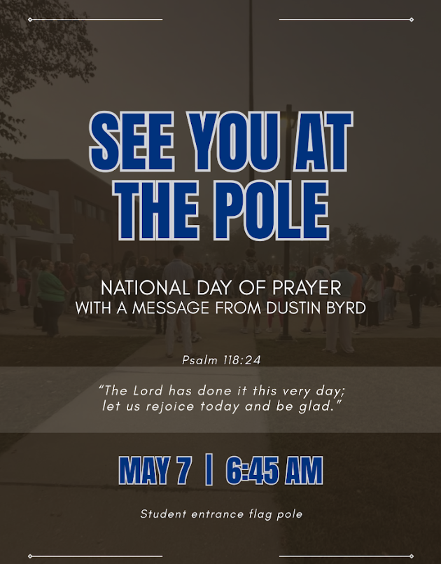 FCS Wants to See You at the Pole this Thursday, May 7th @6:45AM to honor the National Day of Prayer