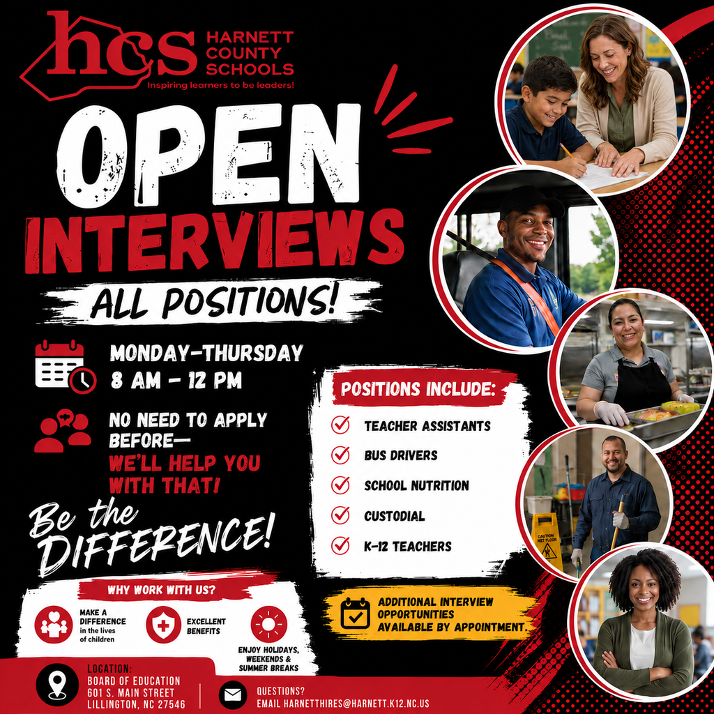 HCS Open Interviews flyer