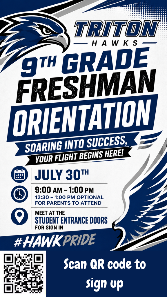 Banner for freshman camp at THS