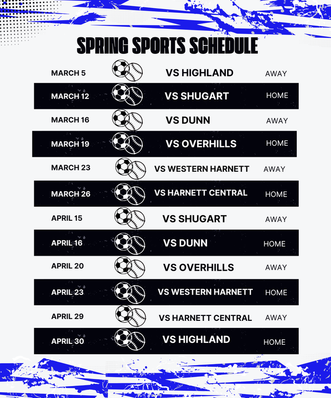 Spring Sports Schedule