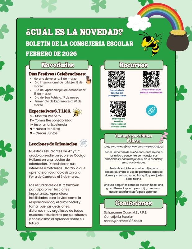 Spanish March Newsletter