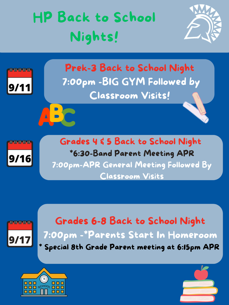 Back to School Night Reminders