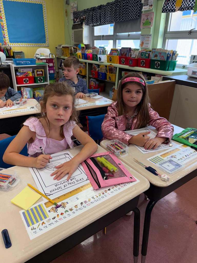 Students at a desk