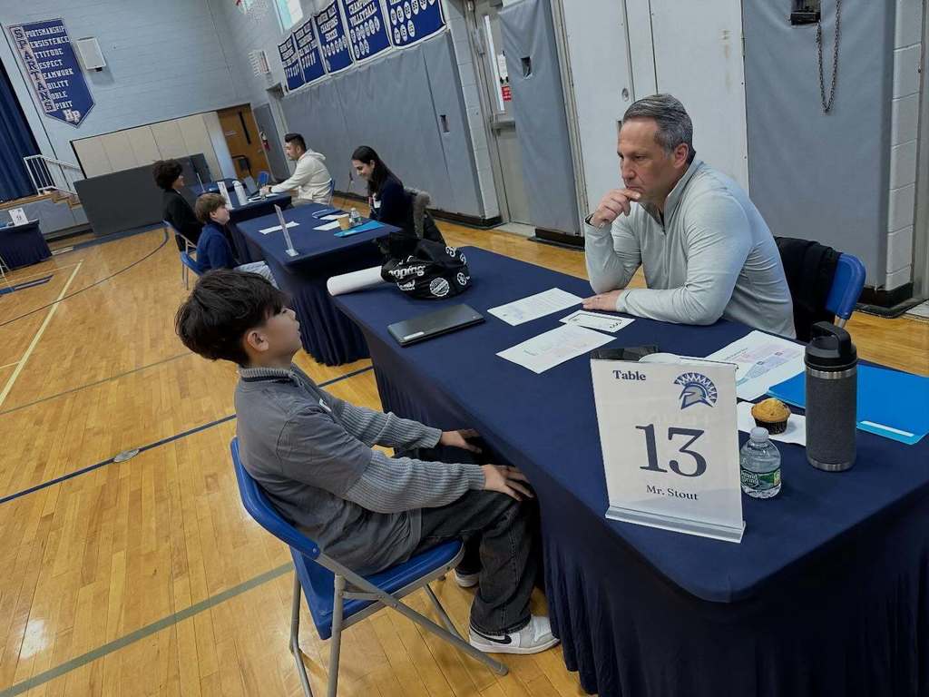 First HP “Future Fair” a Huge Success!  Our 8th-grade students had an amazing opportunity to explore a variety of career paths and industries, thanks to our fantastic HP parents and community members. Students rotated through different stations based on their interests and participated in mock interviews, gaining valuable insights for their future careers. A heartfelt thank you to our volunteers for dedicating their time and effort with our students!  Special shoutout to Ms. Colon and Ms. Weber for their incredible preparation and planning leading up to this dynamic event! 