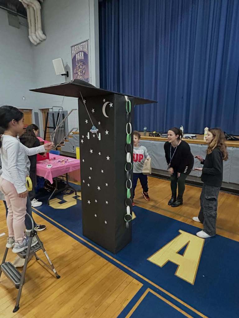Students enjoy the 5th grade Cardboard Carnival.