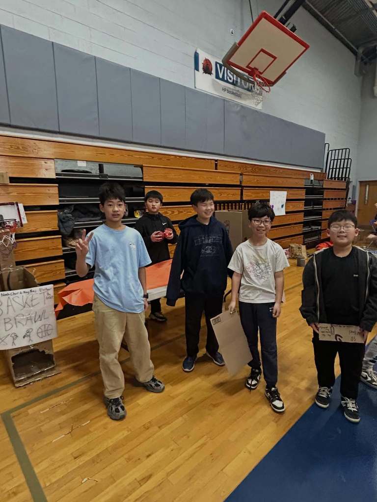 Students enjoy the 5th grade Cardboard Carnival.