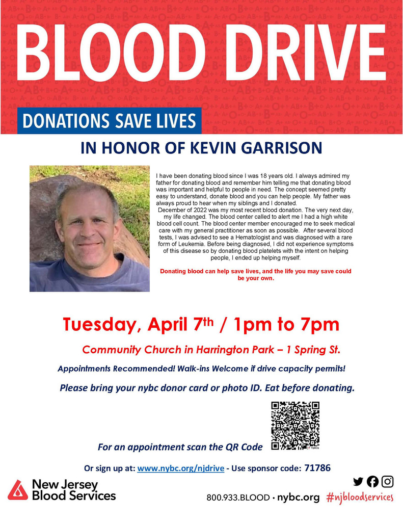 Blood Drive Flyer