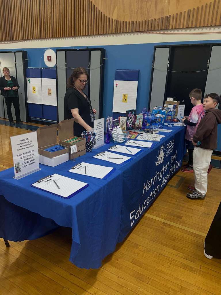 A table at the Art Show