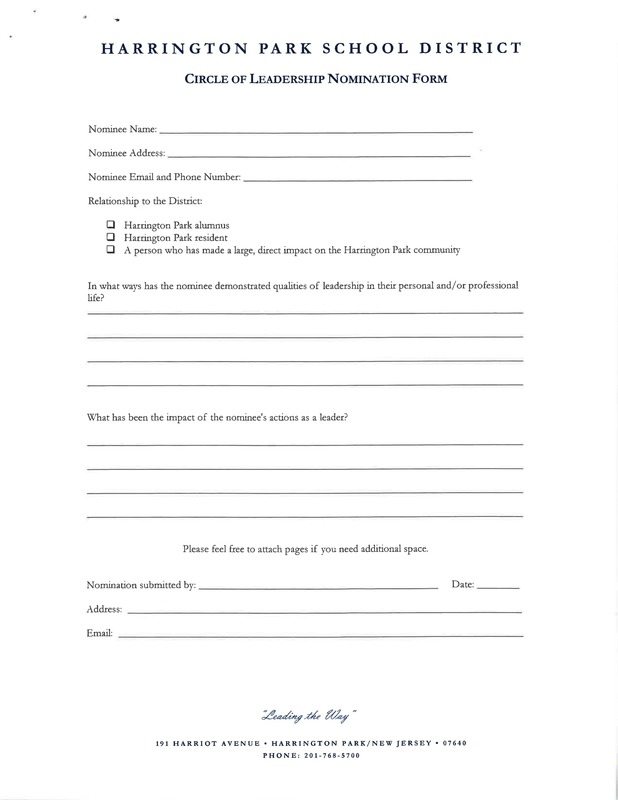 Circle of Leadership Nominations Due 4/26