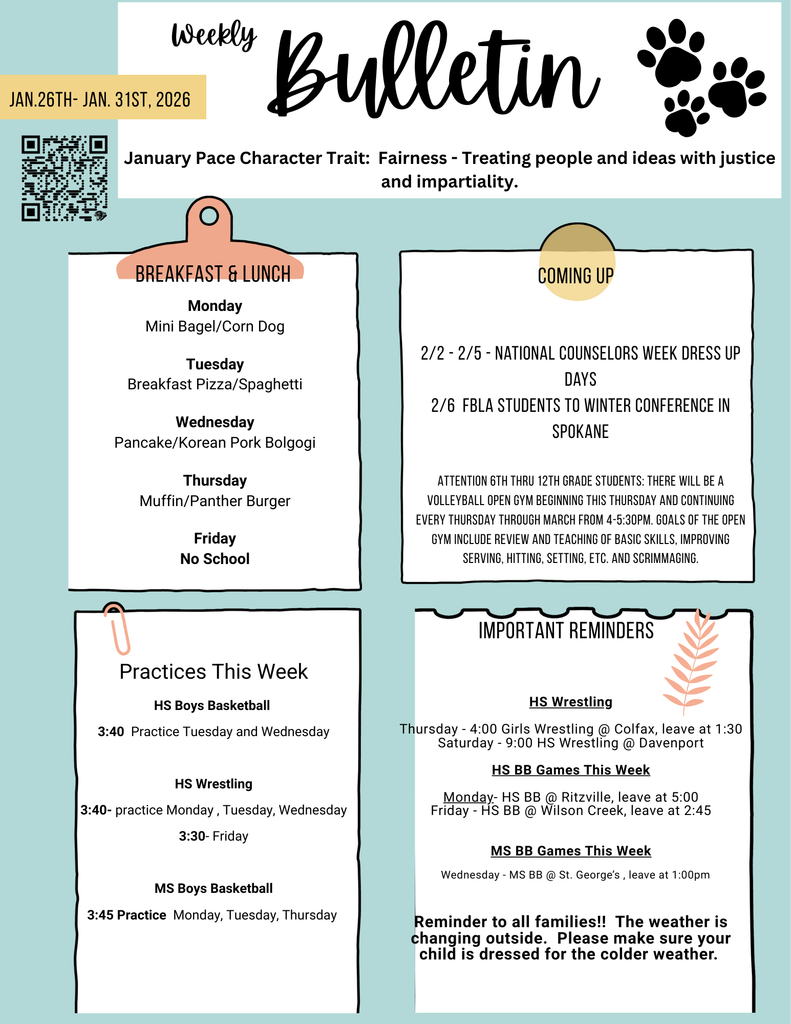 Weekly Bulletin 2/2/26 - 2/7/2026