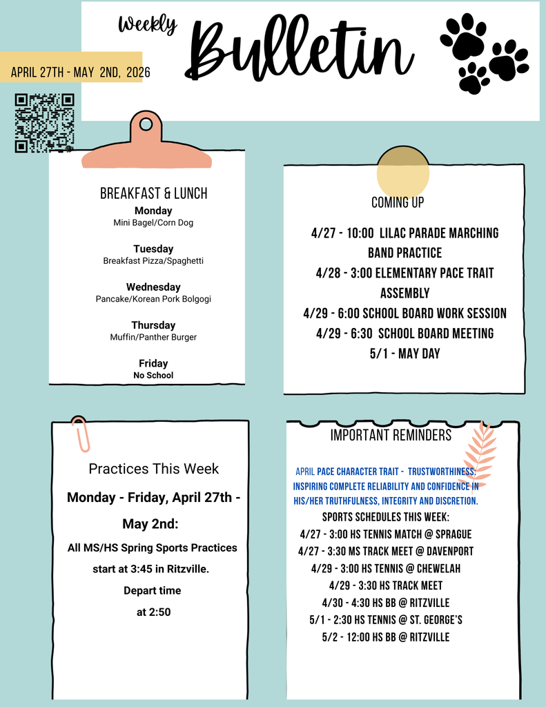 Weekly Bulletin April 27th - May 2nd, 2026