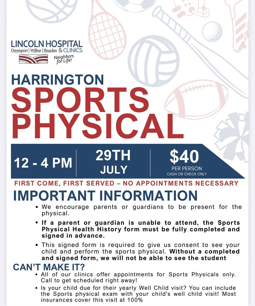 Sports Physical Flyer