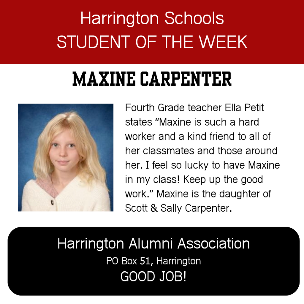student of the week narrative and photo