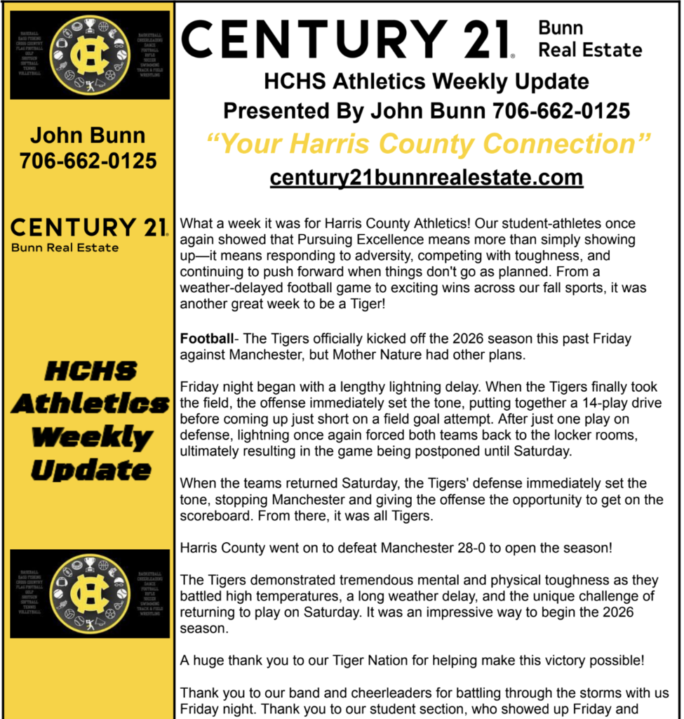 HCHS Weekly Update