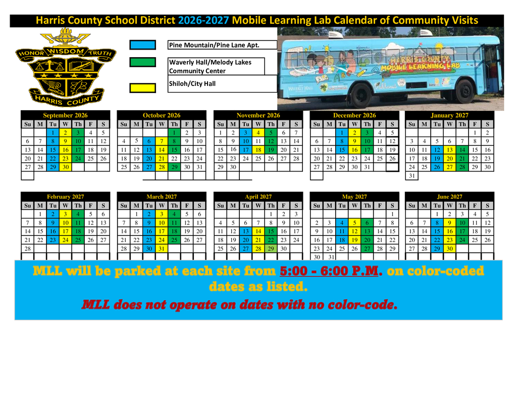 mll calendar