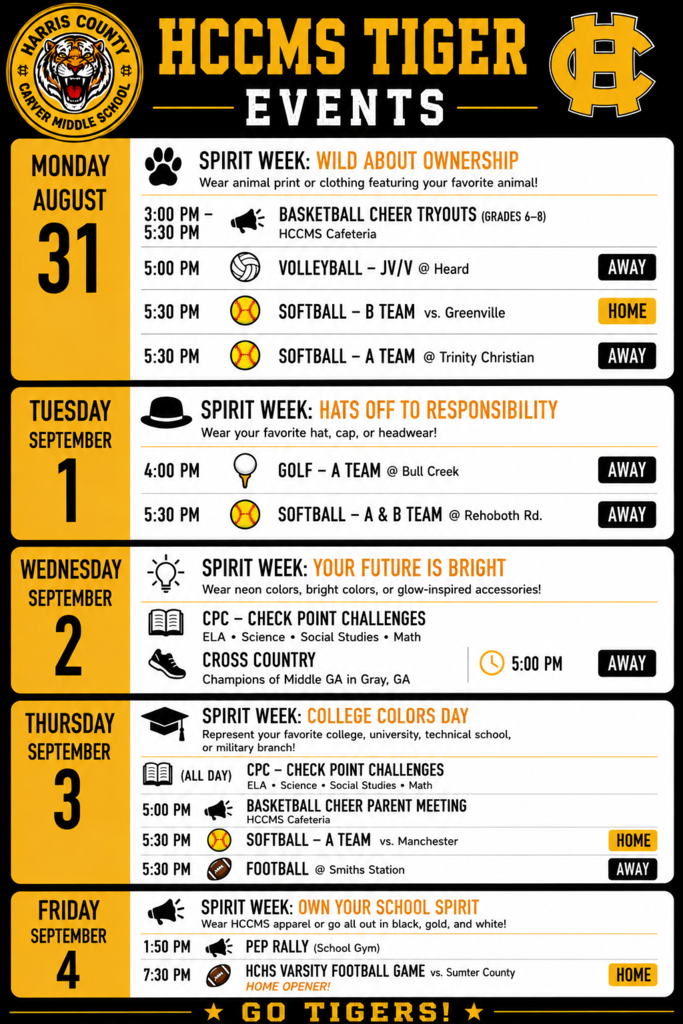 Week 8/31-9/4