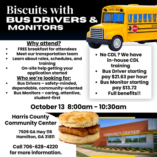 BISCUITS WITH BUS DRIVERS