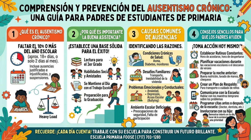 Attendance flyer for families - Spanish 
