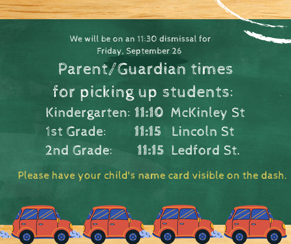 1130 dismissal schedule 