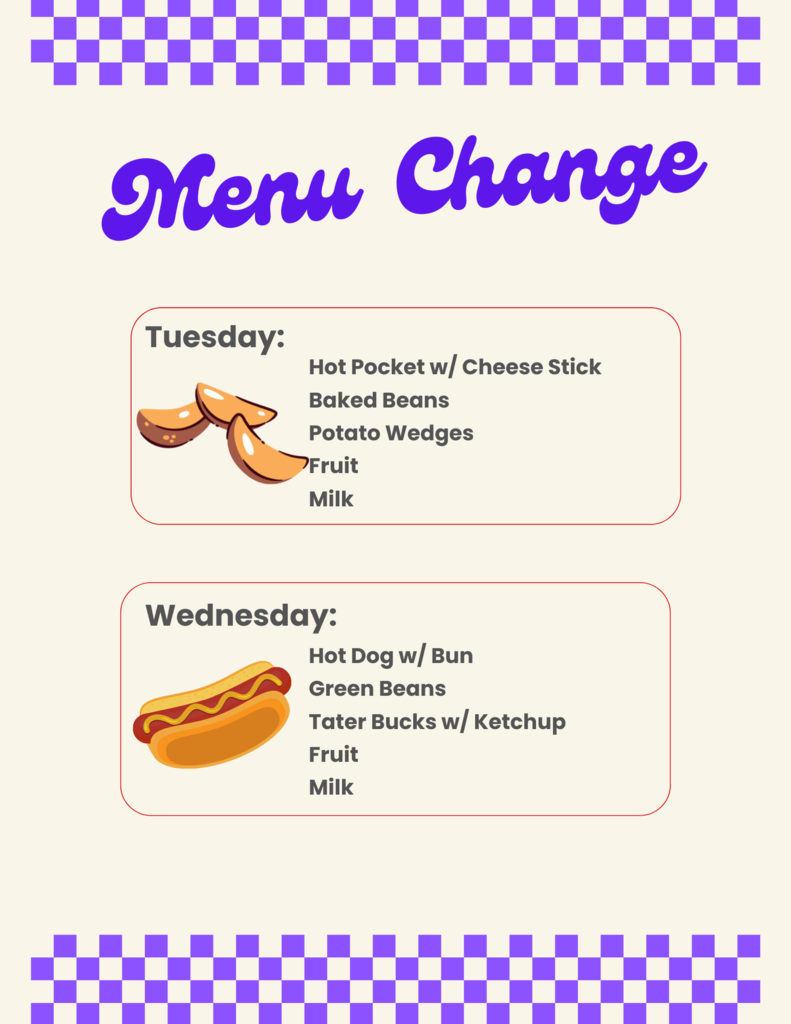 Menu Change