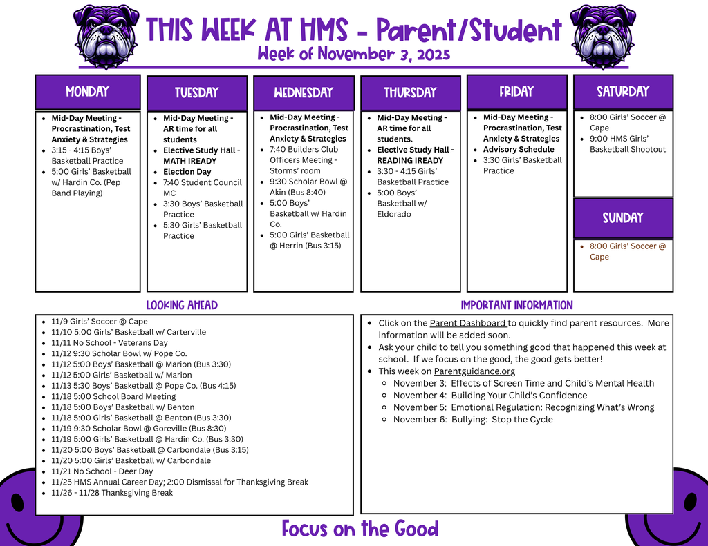 Parent This Week at HMS 113