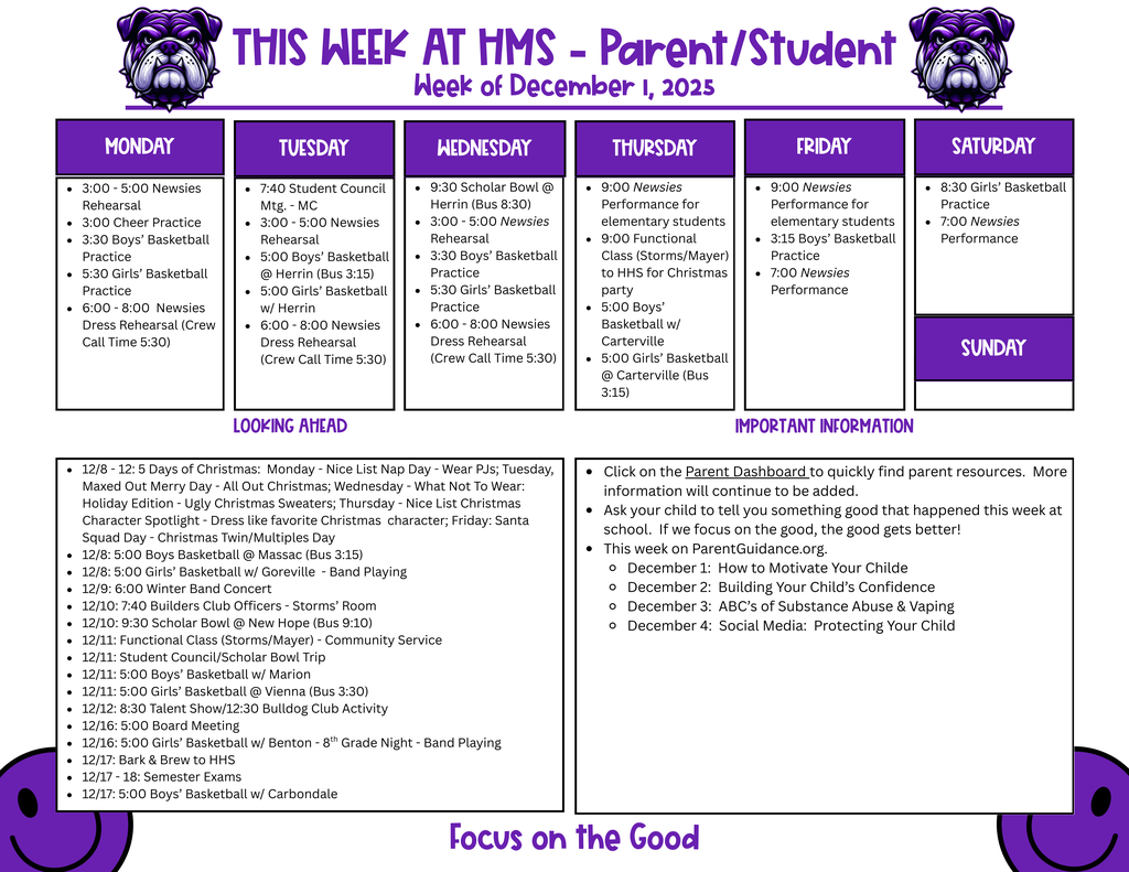 This Week at HMS Parent 121