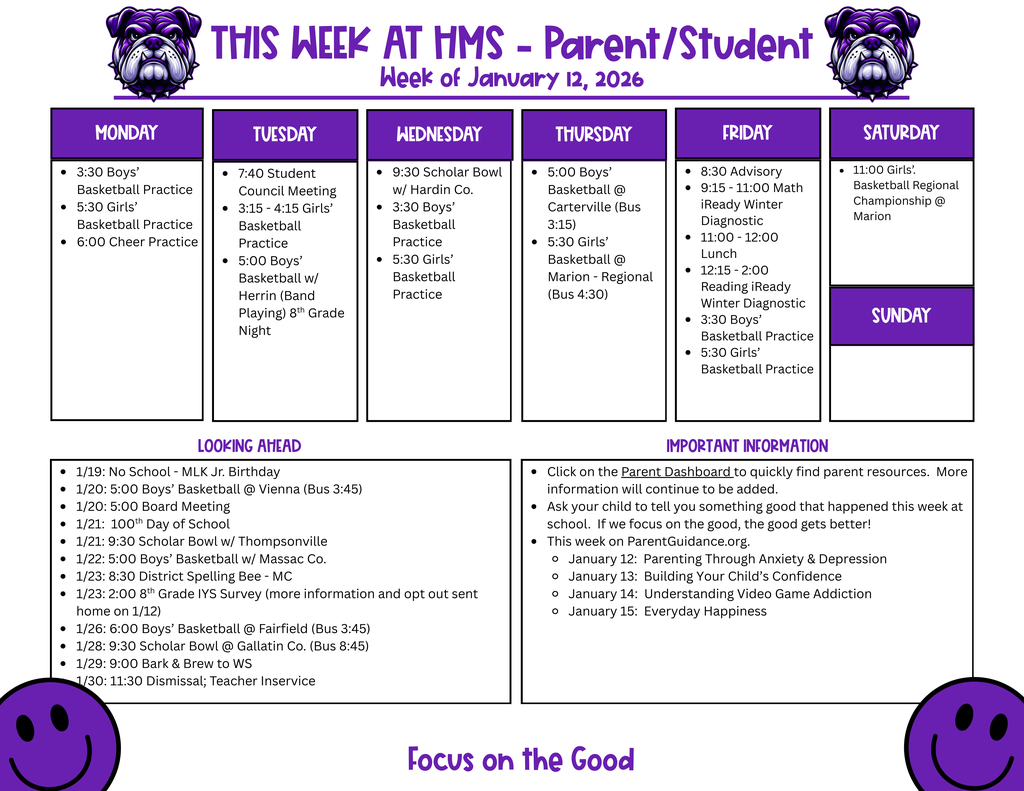 This Week at HMS Parent 1-12