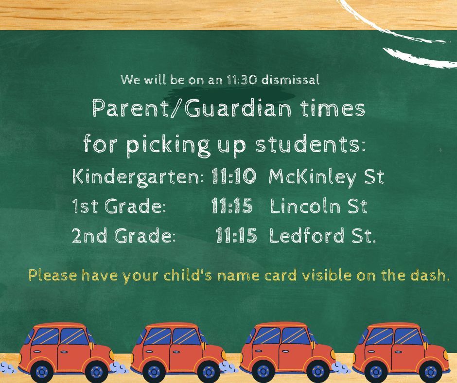 1130 dismissal schedule 