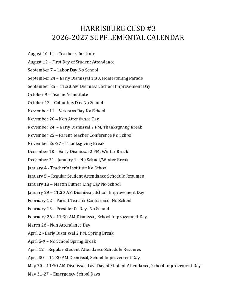 Calendar