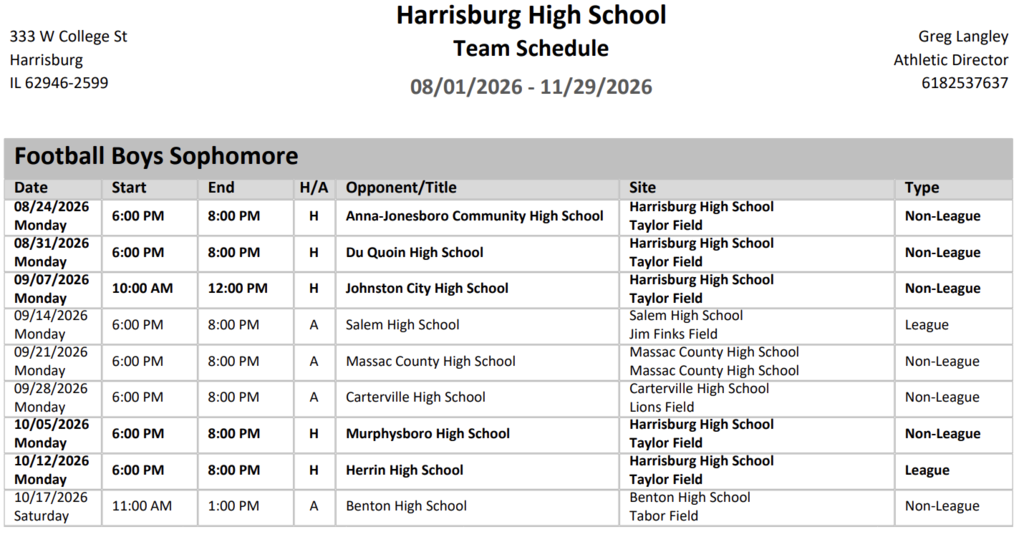 Sophomore Football