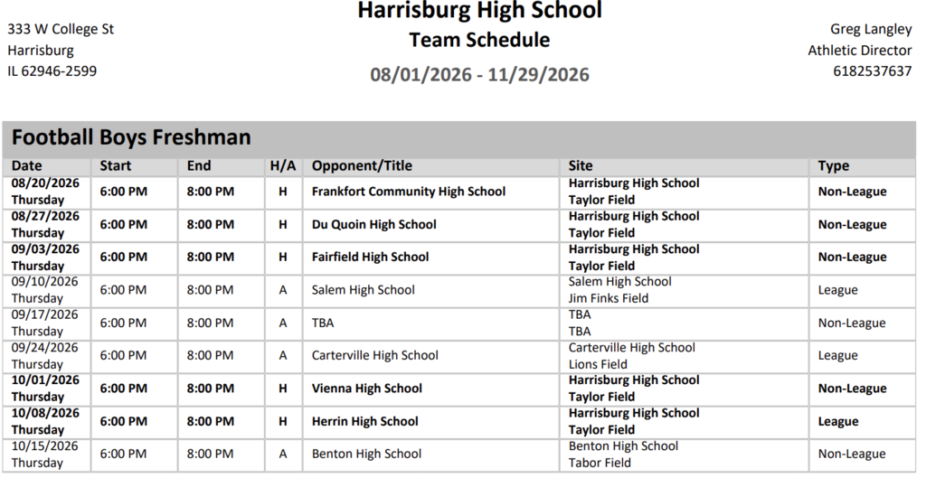 Freshman Football