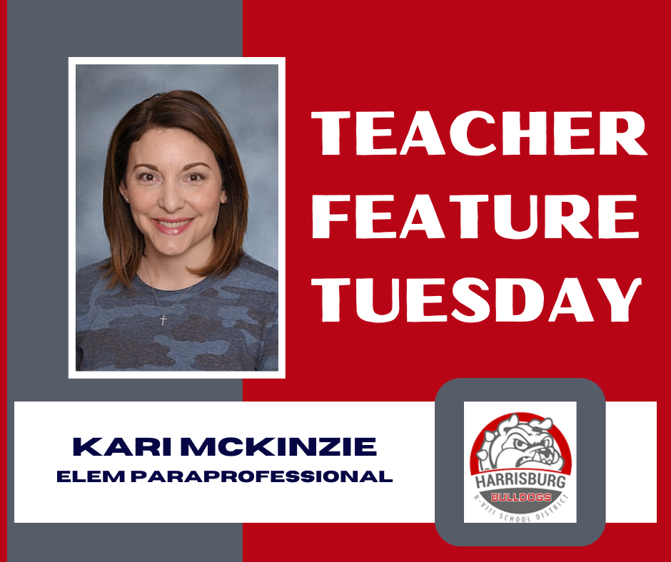 TFT Graphic with image of Kari McKinzie and district logo