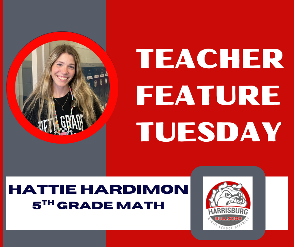 TFT Graphic with image of Hattie Hardimon and district logo