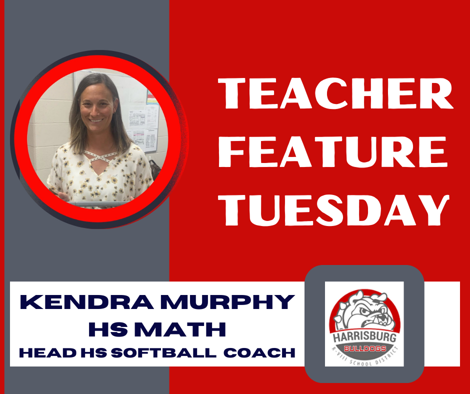 TFT Graphic with image of Kendra Murphy and district logo