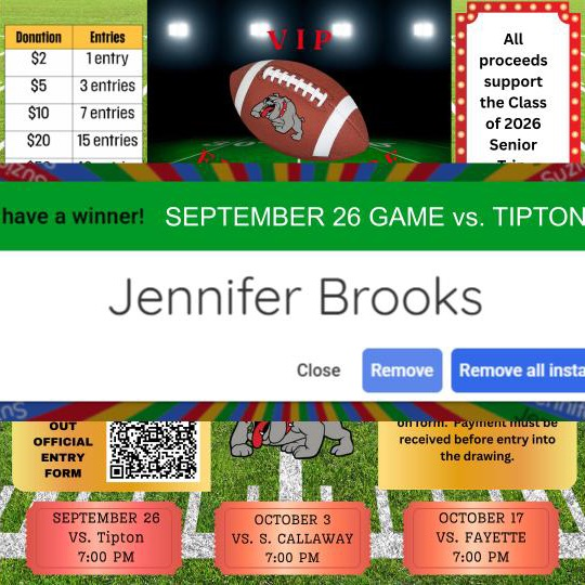 Jennifer Brooks winner!