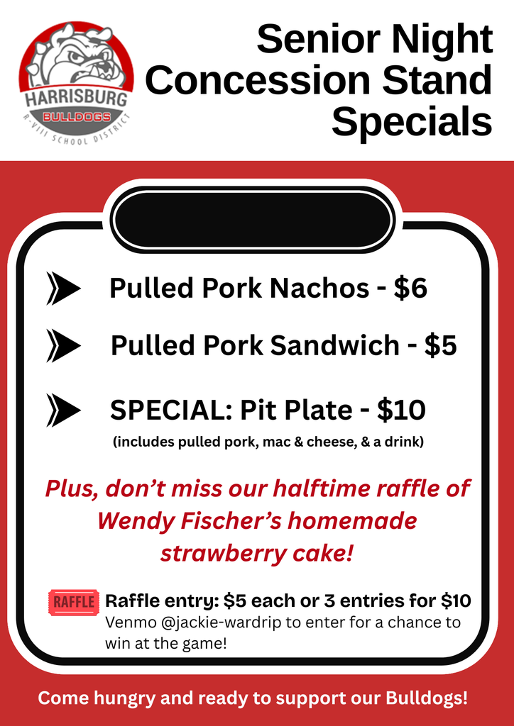 Concession Specials Senior Night