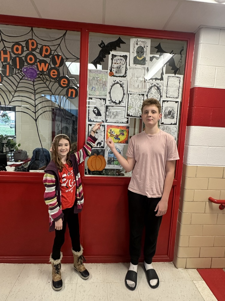 Middle School Halloween Art Contest Winners