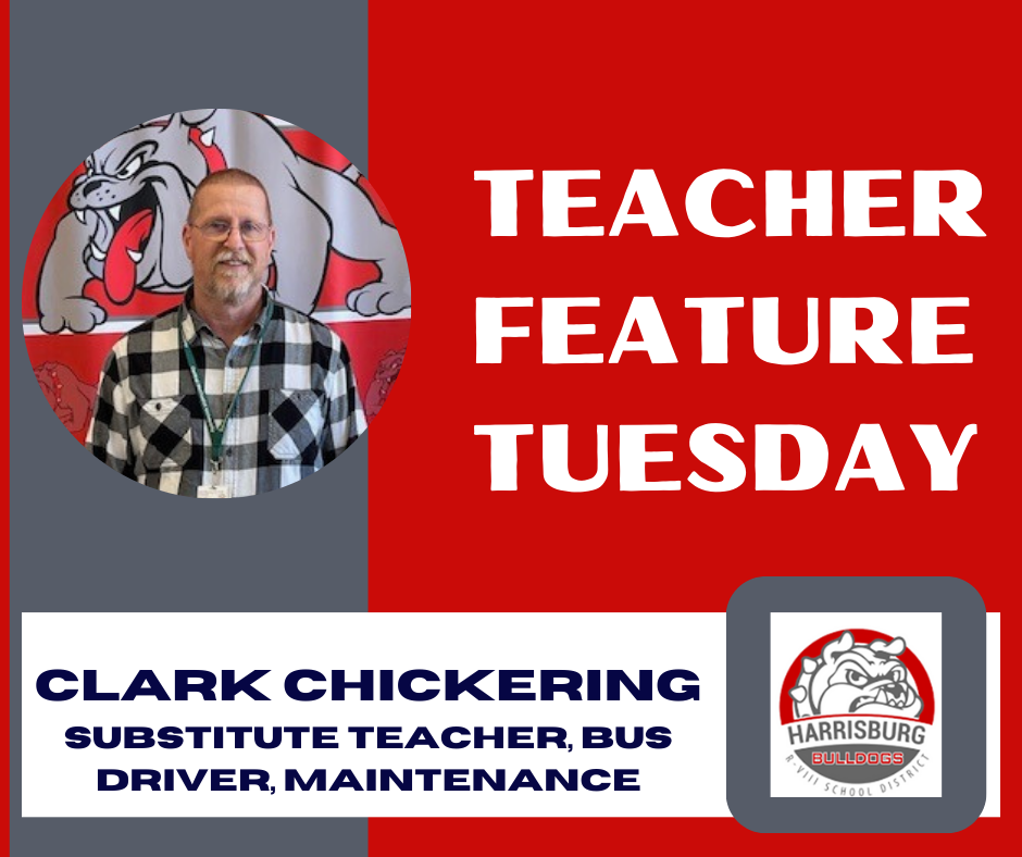 TFT Graphic with image of Clark Chickering and district logo