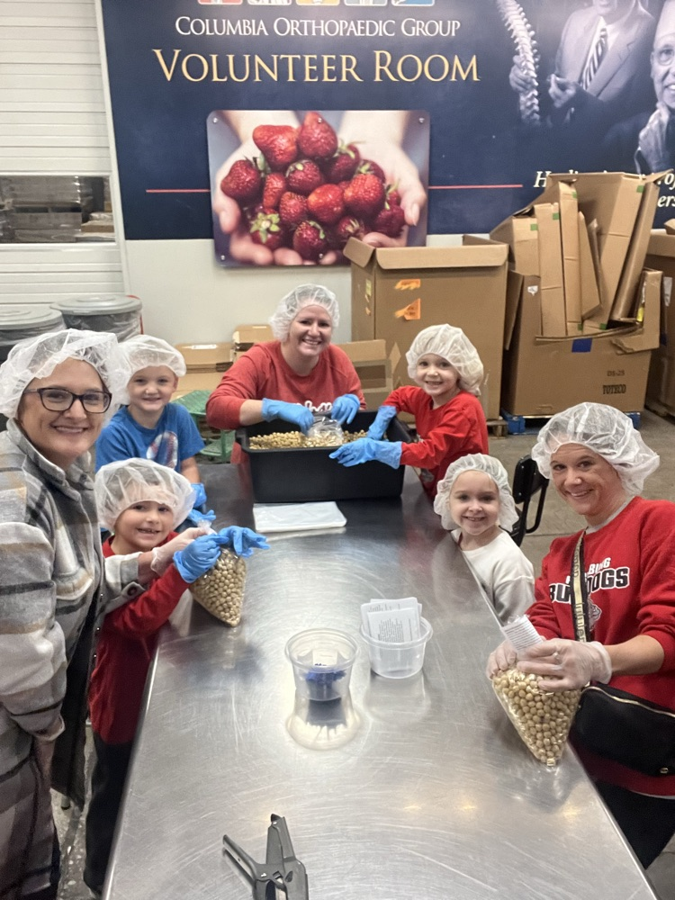 Food bank volunteering