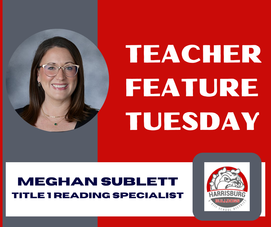 TFT Graphic with image of Meghan Sublett and district logo