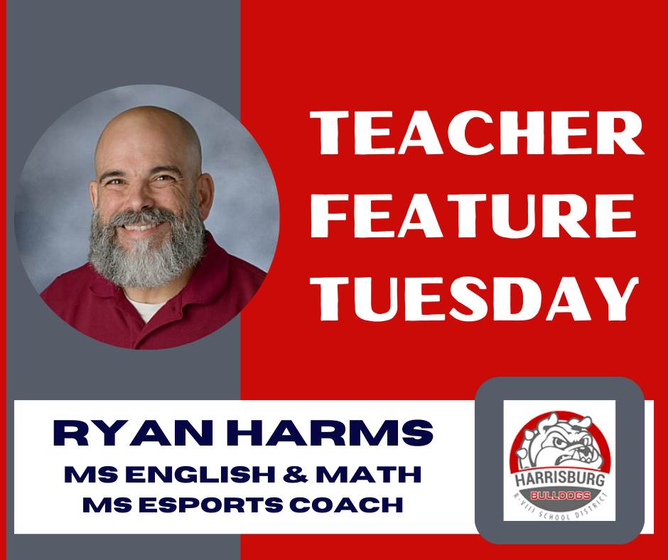 TFT Graphic with image of Ryan Harms and district logo