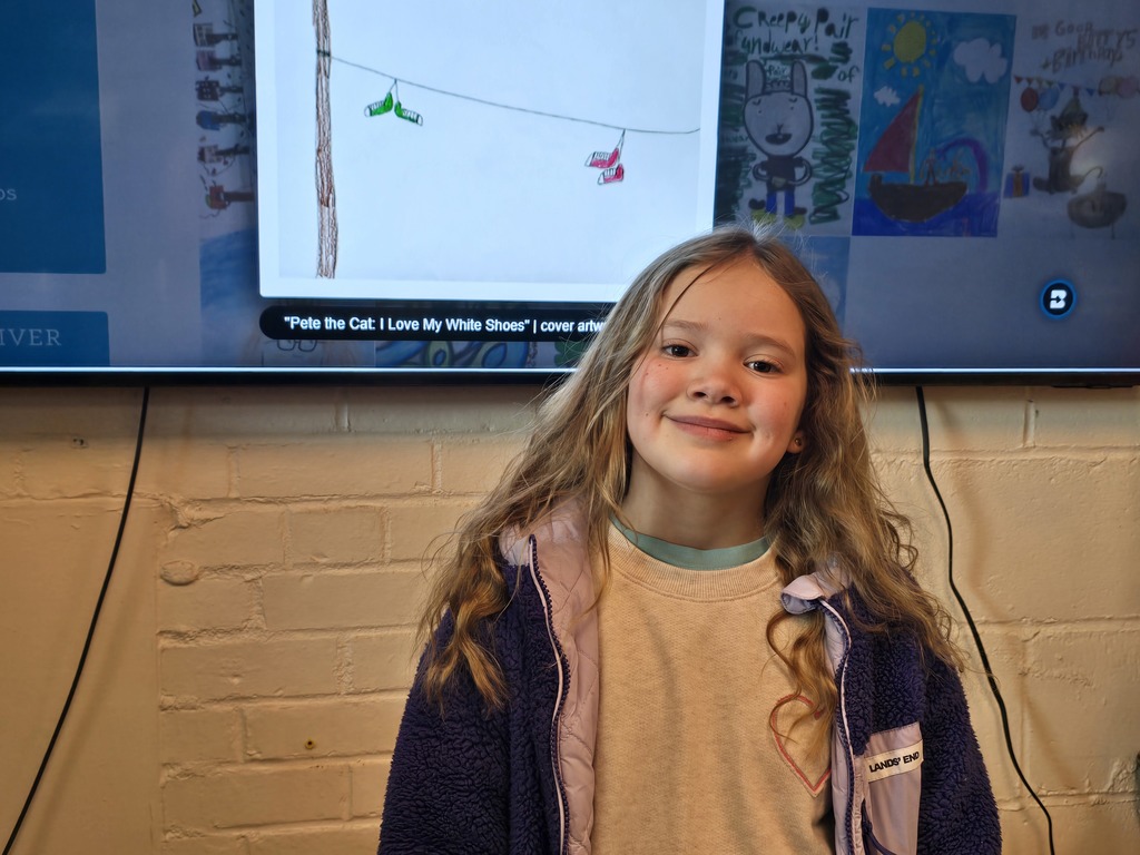 3rd grade winner of the DBRL Design a Book Cover Contest