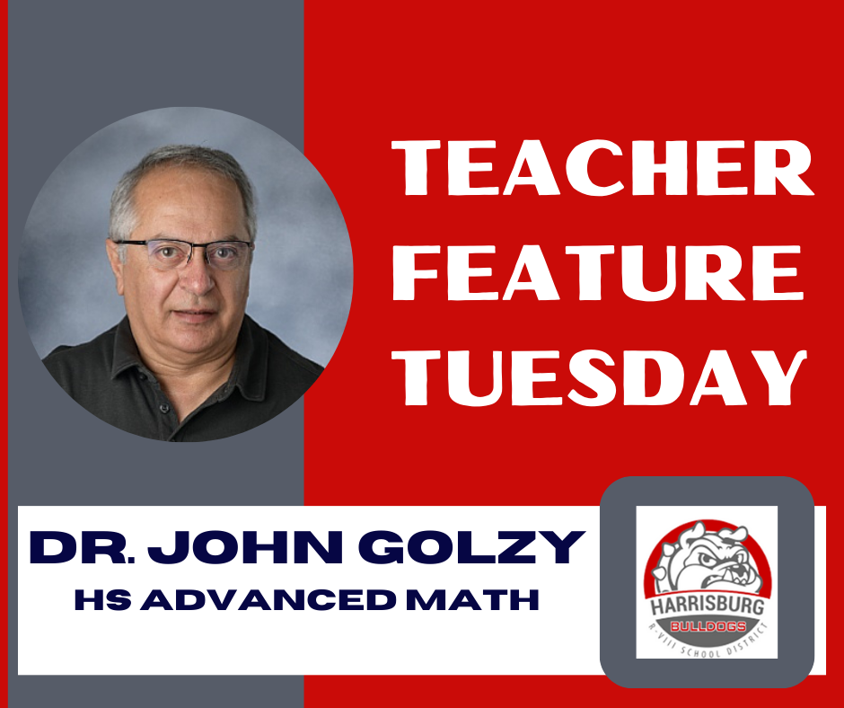 TFT Graphic with image of John Golzy and district logo