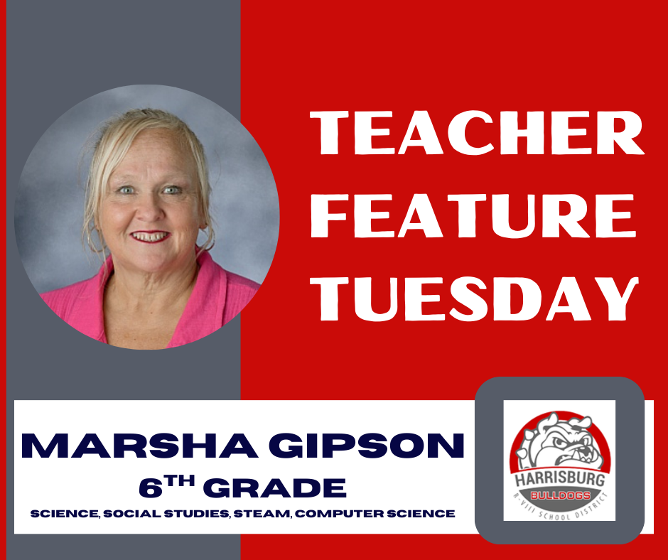 TFT Graphic with image of Marsha Gipson and district logo