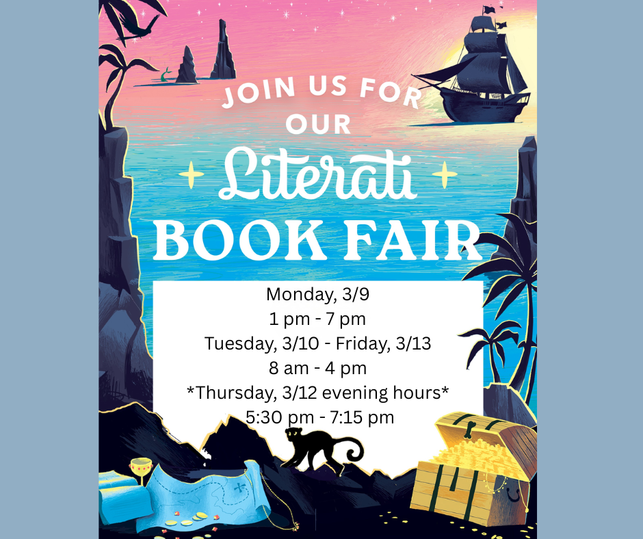 Literati Book Fair Hours week of March 9-13