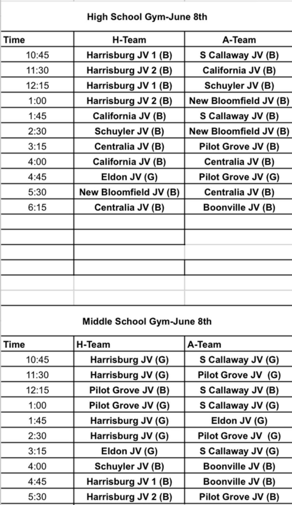 schedule