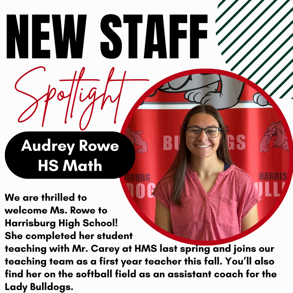 Audrey Rowe New Staff Spotlight Graphic